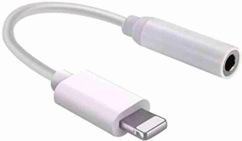 ENMORA White White Lightning to 3.5 mm Jack Audio Connector Noise