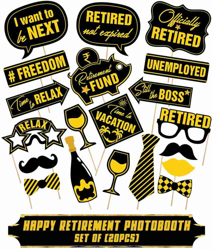 Retirement Party Decorations - 58Pcs Happy Retirement Banner