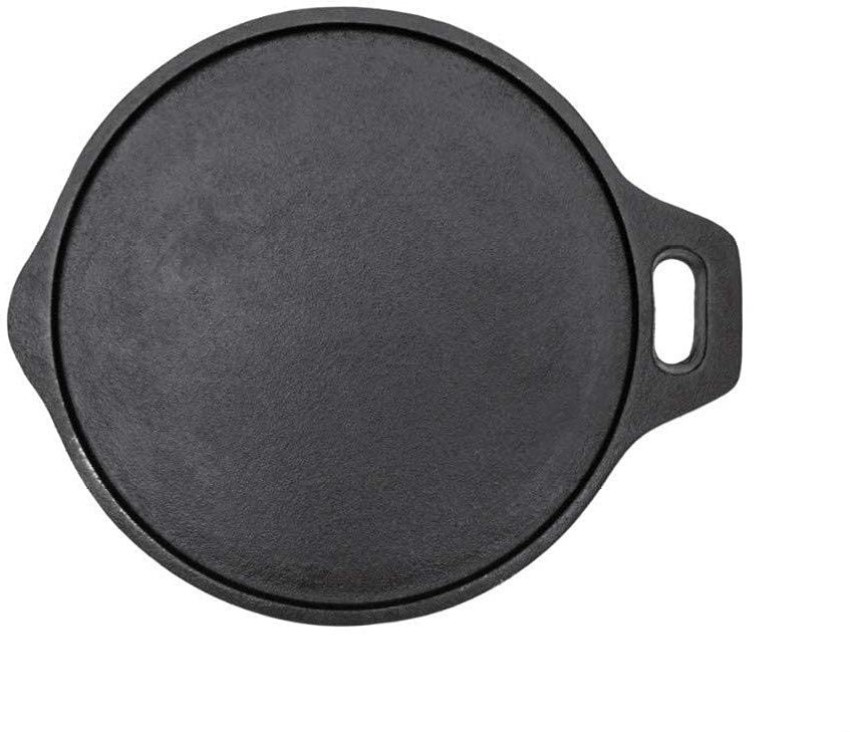 Meyer Pre-Seasoned Cast Iron Flat Dosa Roti Tawa, 26cm, Black- Free  Shipping