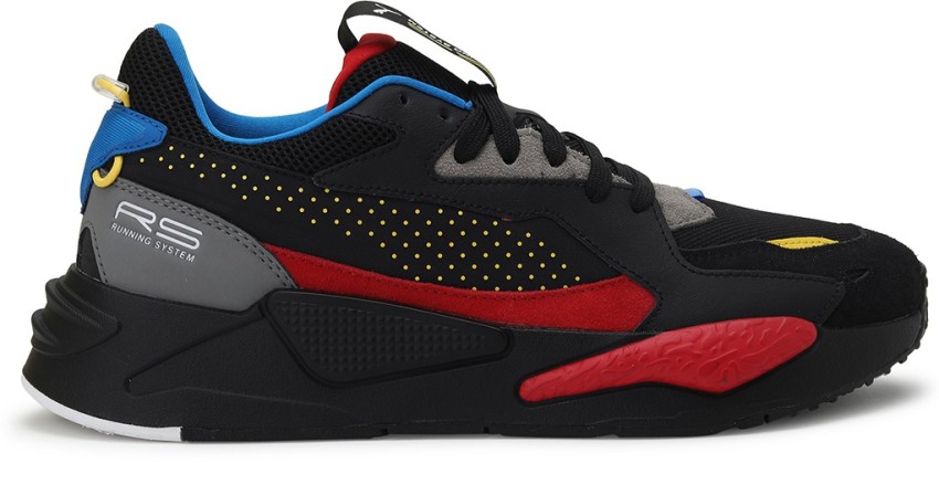 Puma rsx hotsell black red