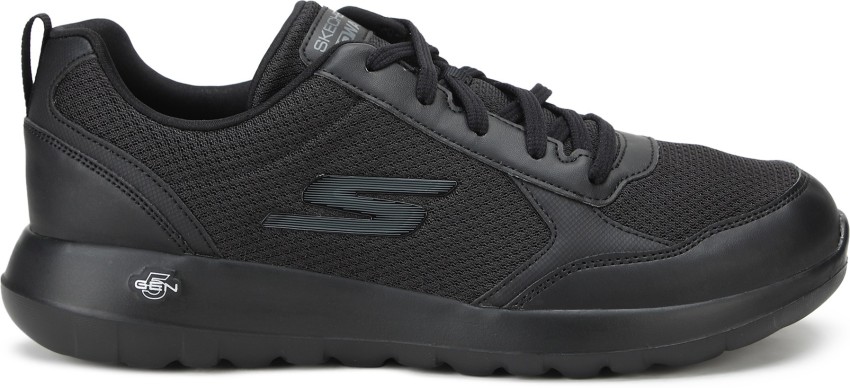 Skechers men's black go walk max running clearance shoes