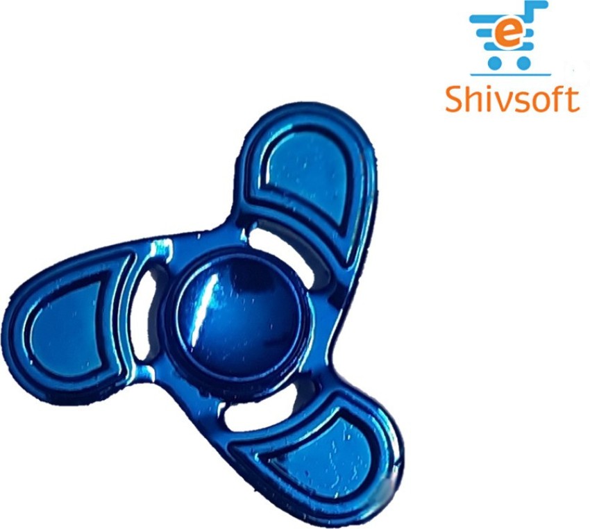 Shivsoft 3sided Blue Metal Fidget Spinner - 3sided Blue Metal Fidget Spinner . shop for Shivsoft products | Flipkart.com