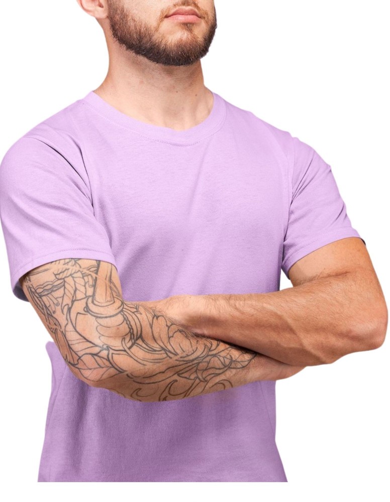 melangebox Solid Men Round Neck Purple T-Shirt - Buy melangebox Solid Men  Round Neck Purple T-Shirt Online at Best Prices in India