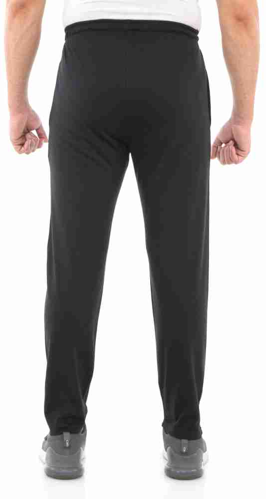 Any Body Can Wear Printed Men Black Track Pants - Buy Any Body Can