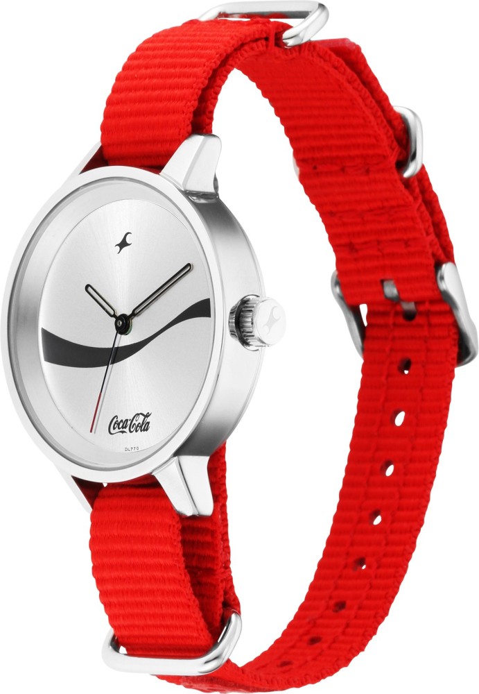 Fastrack red best sale strap watch