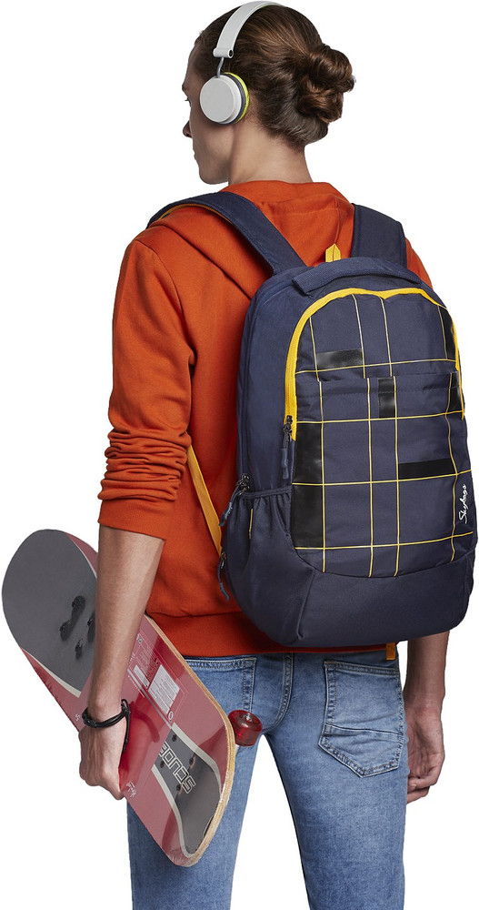 SKYBAGS VIRGO 01 LAPTOP BACKPACK BLUE 27 L Backpack Blue yellow Price in India Flipkart