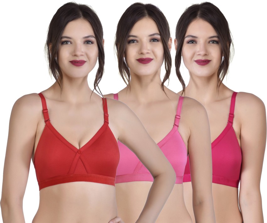 Buy Alishan Women's Unique Style Minimizer Bra Size -34D (Red) at