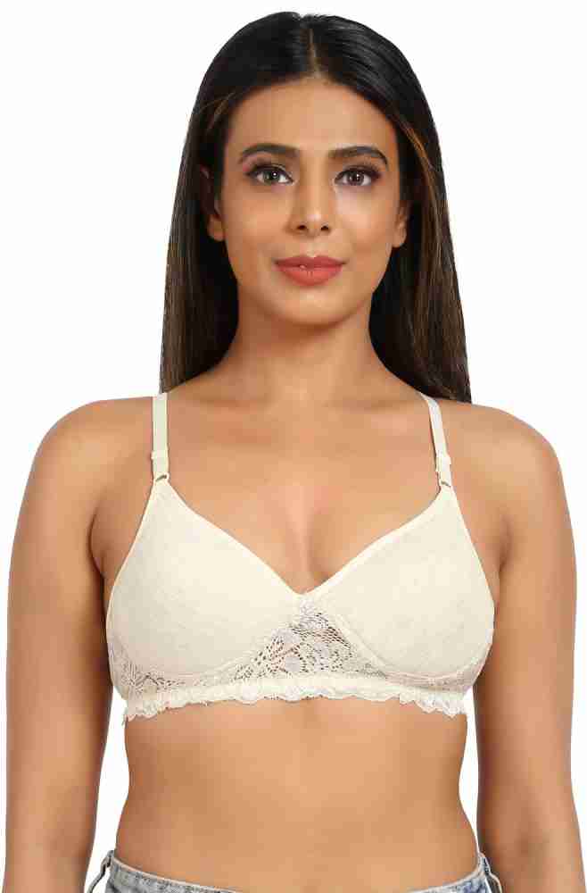 Bruchi Club Women Daily use bra-Non Padded & Non Wired bra-White