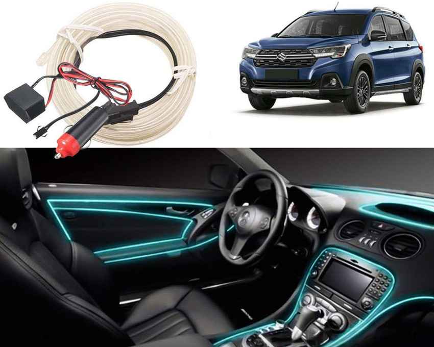 Blue light store for car interior