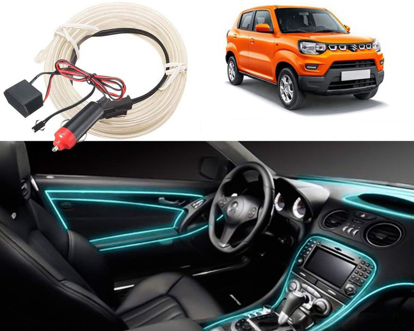 Selifaur LT223 Ice Blue 5 Meter EL Wire Car Interior Light Ambient
