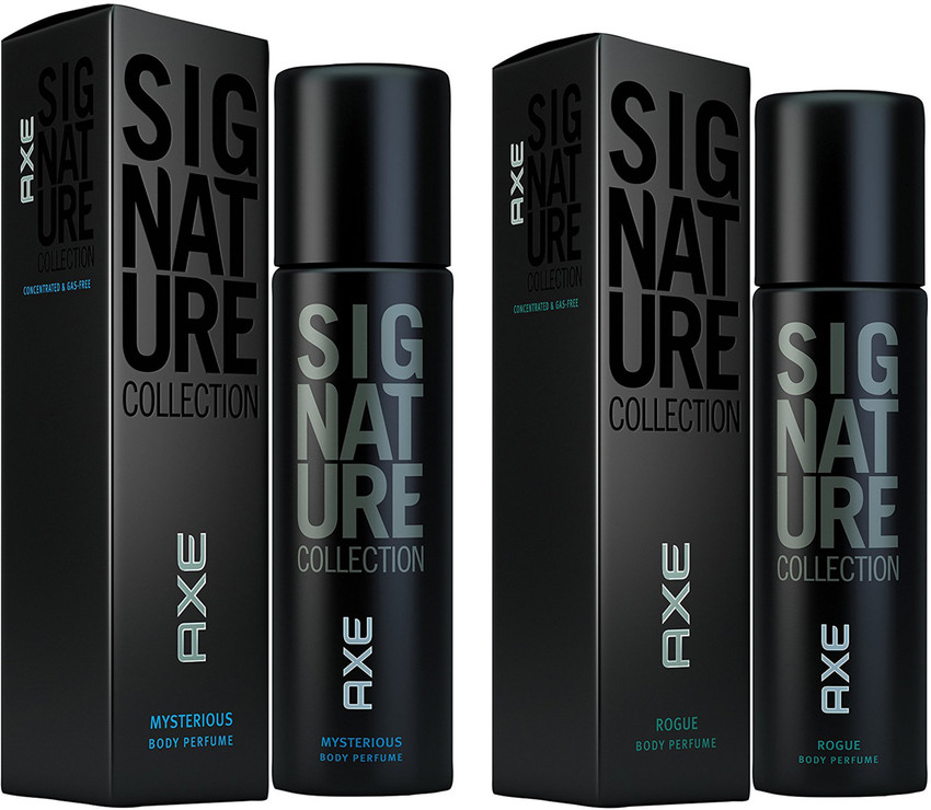 AXE Set of 2 Signature Collection Rogue Mysterious Perfume Body Spray For Men