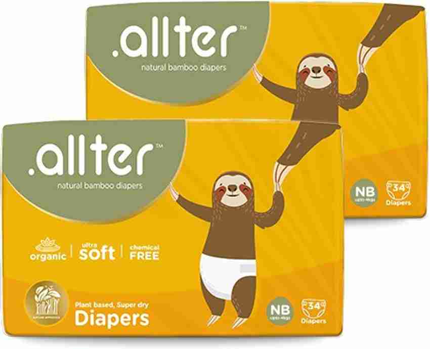 Allter Organic Bamboo Diapers NB Size Super Dry Quick Absorb