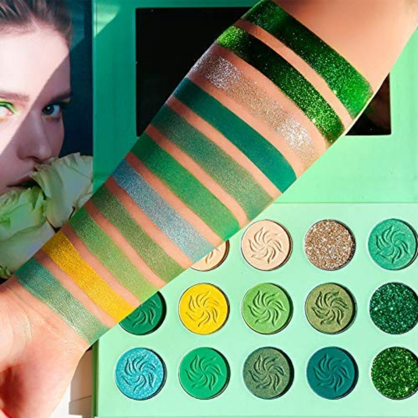 Green eyeshadow palette deals