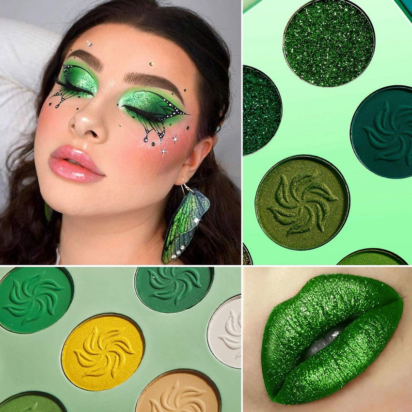 Matte green deals eyeshadow palette