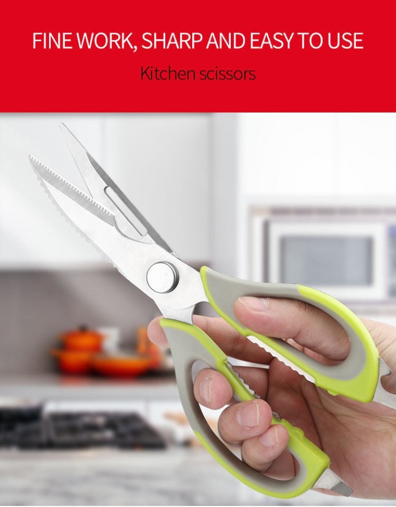 1pc Multifunctional Kitchen Scissor With Detachable Magnetic Holder For  Fridge And Food Cutting