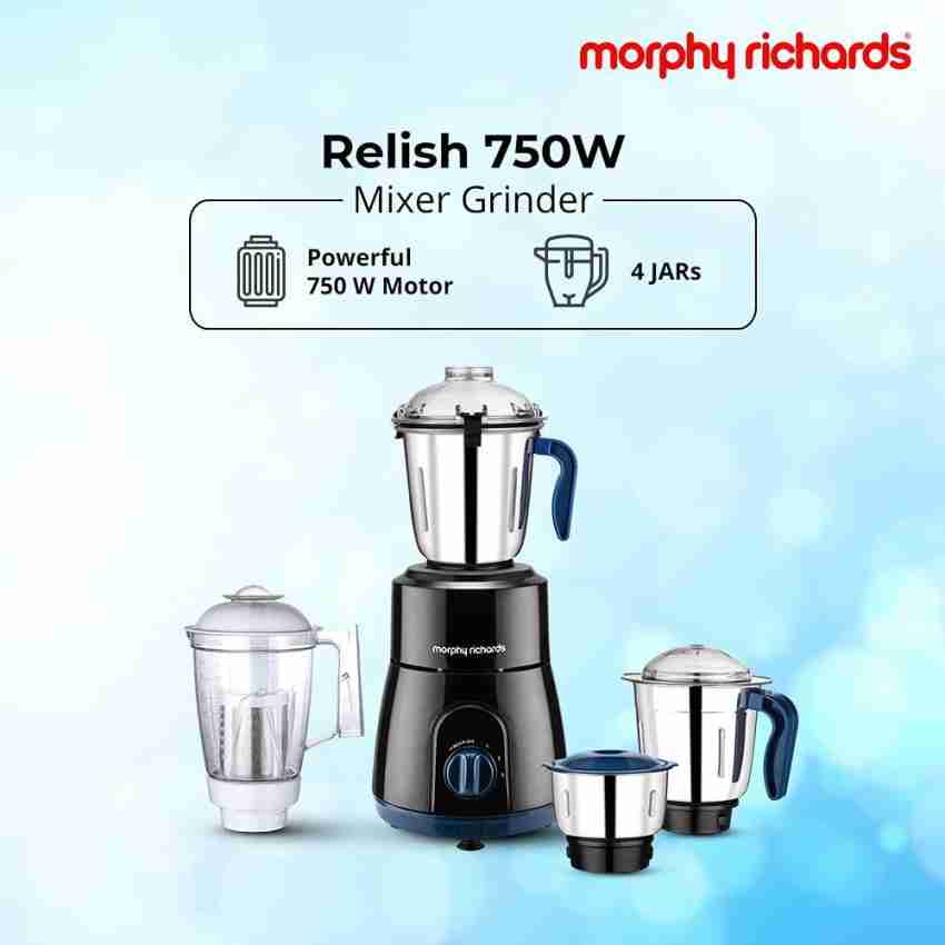 Morphy Richards Supreme Pro 750 W 750 Mixer Grinder (4 Jars, Maroon, Blue)  Price in India - Buy Morphy Richards Supreme Pro 750 W 750 Mixer Grinder (4  Jars, Maroon, Blue) Online at