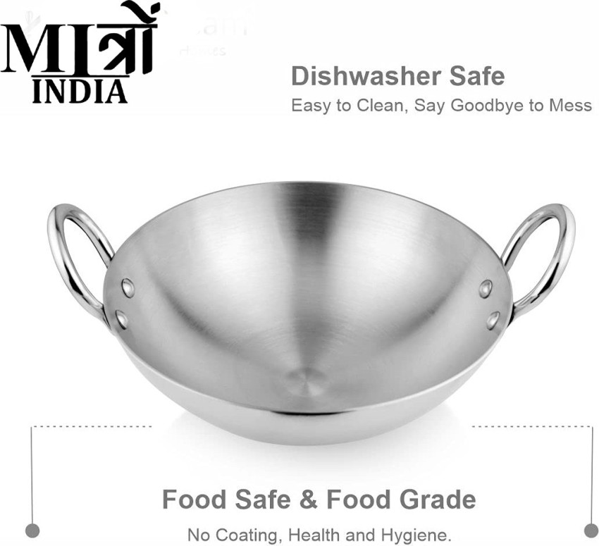 Mitro Kadhai 30 cm diameter 4 L capacity Price in India - Buy Mitro Kadhai  30 cm diameter 4 L capacity online at