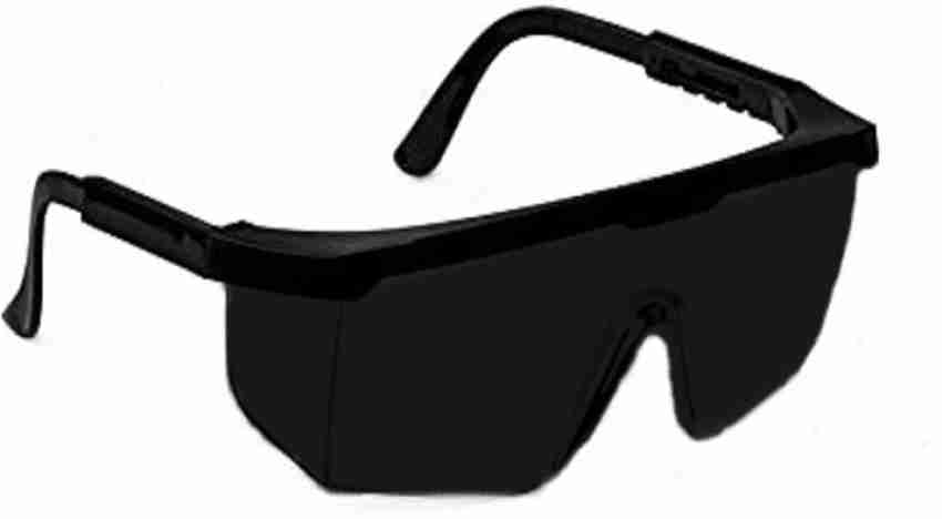 Black rimmed fashion safety glasses