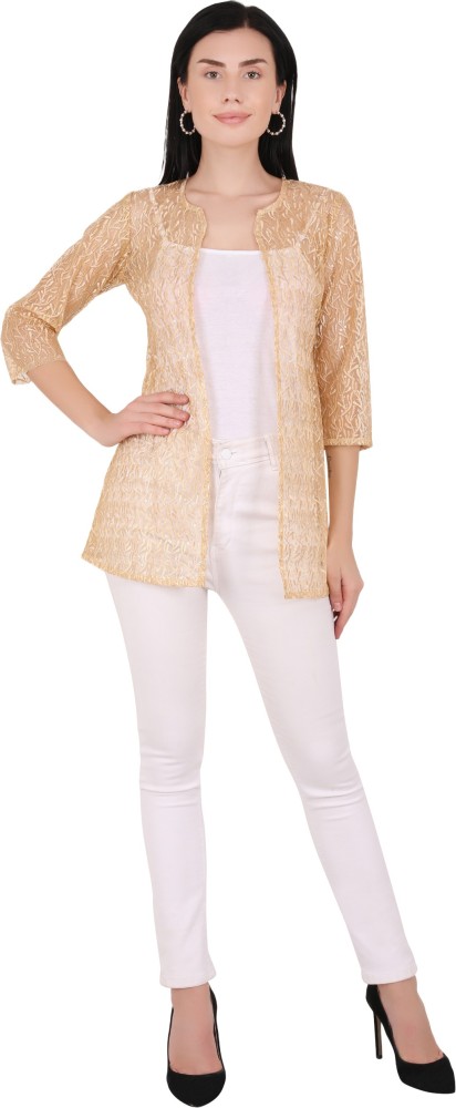 Womens gold sale shrug