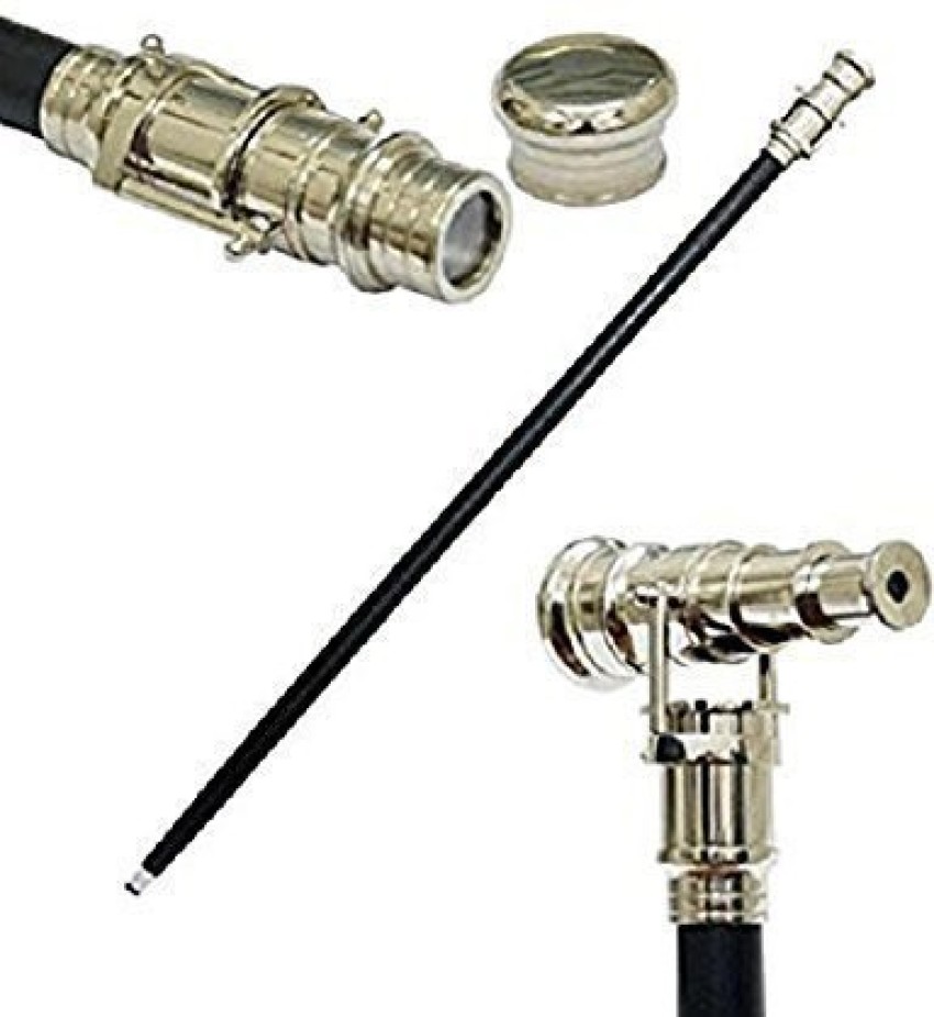 VINTAGE STAR Brass Nautical Brass Telescope Walking Stick in Chrome Finish  & Wood Stick (2 Fold Wooden Walking Cane ) Catadioptric Telescope Price in  India - Buy VINTAGE STAR Brass Nautical Brass