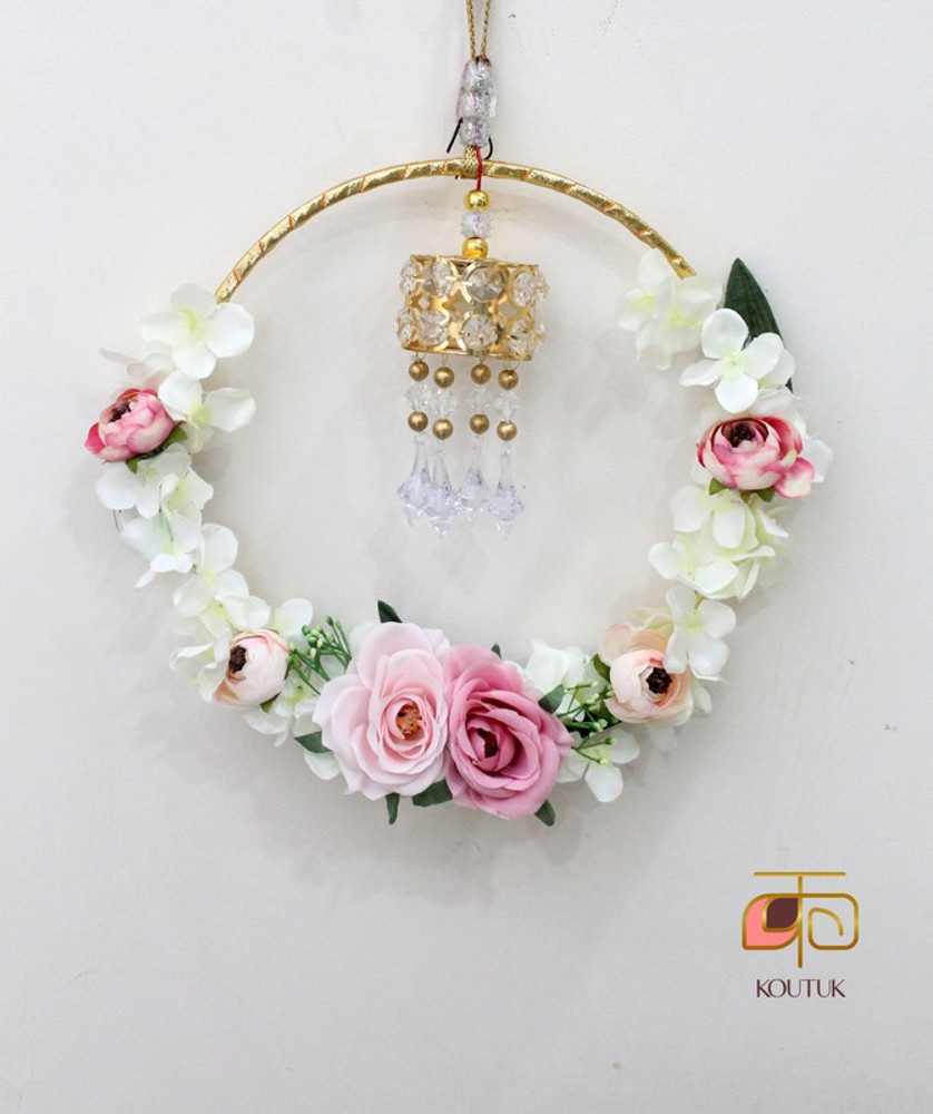 Artificial on sale flower ring