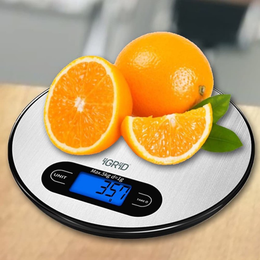 Digital Kitchen Scale Smart Digital Scale Precision Electronic Scale  Stainless Steel Weighing Table Tops, Tare Function, 5kg/11lbs,  Multifunctional Fo