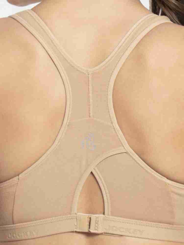 Buy Jockey 1381 Low Impact Non-Padded Racerback Active Bra Skin S Online at  Low Prices in India at