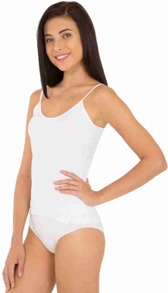 Women's Super Combed Cotton Rib Camisole with Adjustable Straps and  StayFresh Treatment - Light Skin