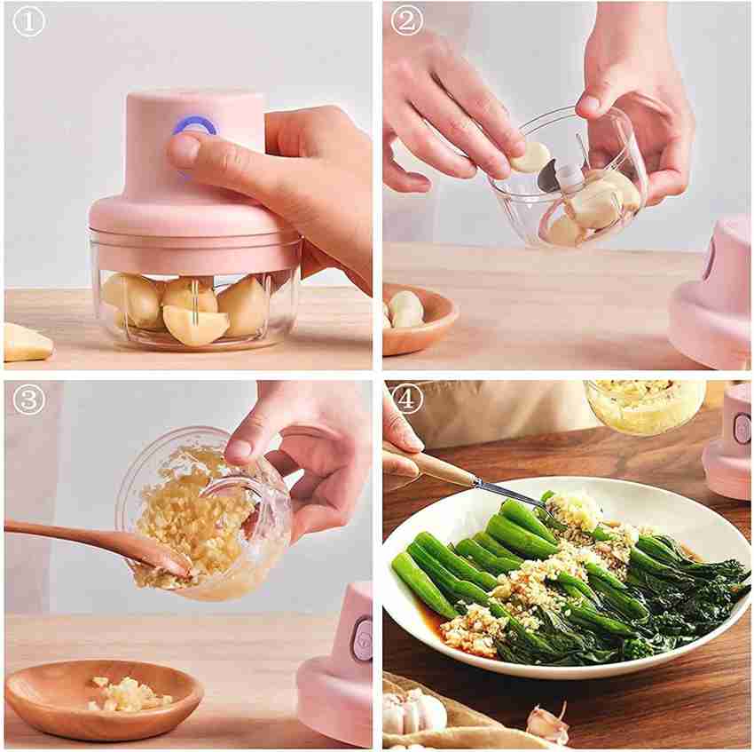 Portable Hand Mixer Grinder Chopper Vegetable Cutter Onion Garlic