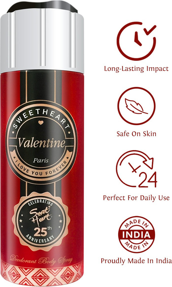 SWEET HEART Valentine Paris I Love you Forever Deodorant 200ml