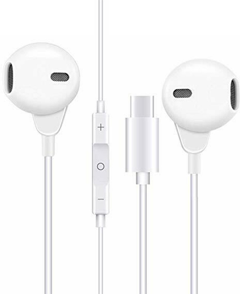 MyShoppeMart Type C Earphones with Mic and Volume Control Wired