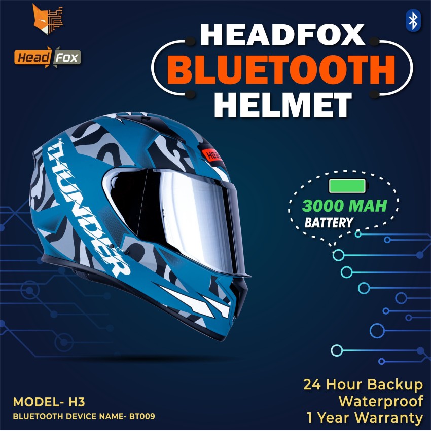 Head fox THUNDER BLUETOOTH H3 Motorbike Helmet Buy Head fox