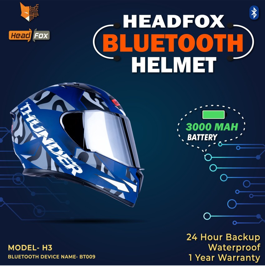 Bluetooth best sale helmet studds