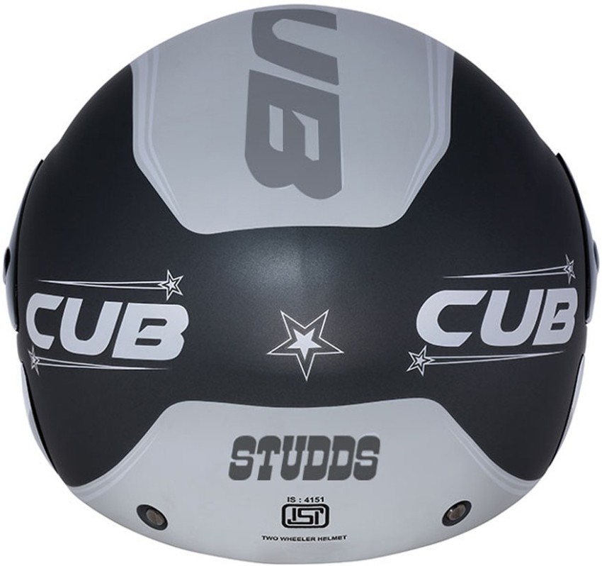 Buy Studds CUB Open Face Helmet (Gun Grey, L) Online at Best Prices in  India - JioMart.