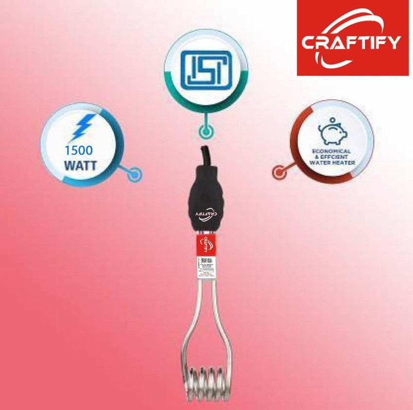 CRAFTIFY High Quality 1500 W Immersion Heater Rod Price in India - Buy CRAFTIFY  High Quality 1500 W Immersion Heater Rod online at Flipkart.com