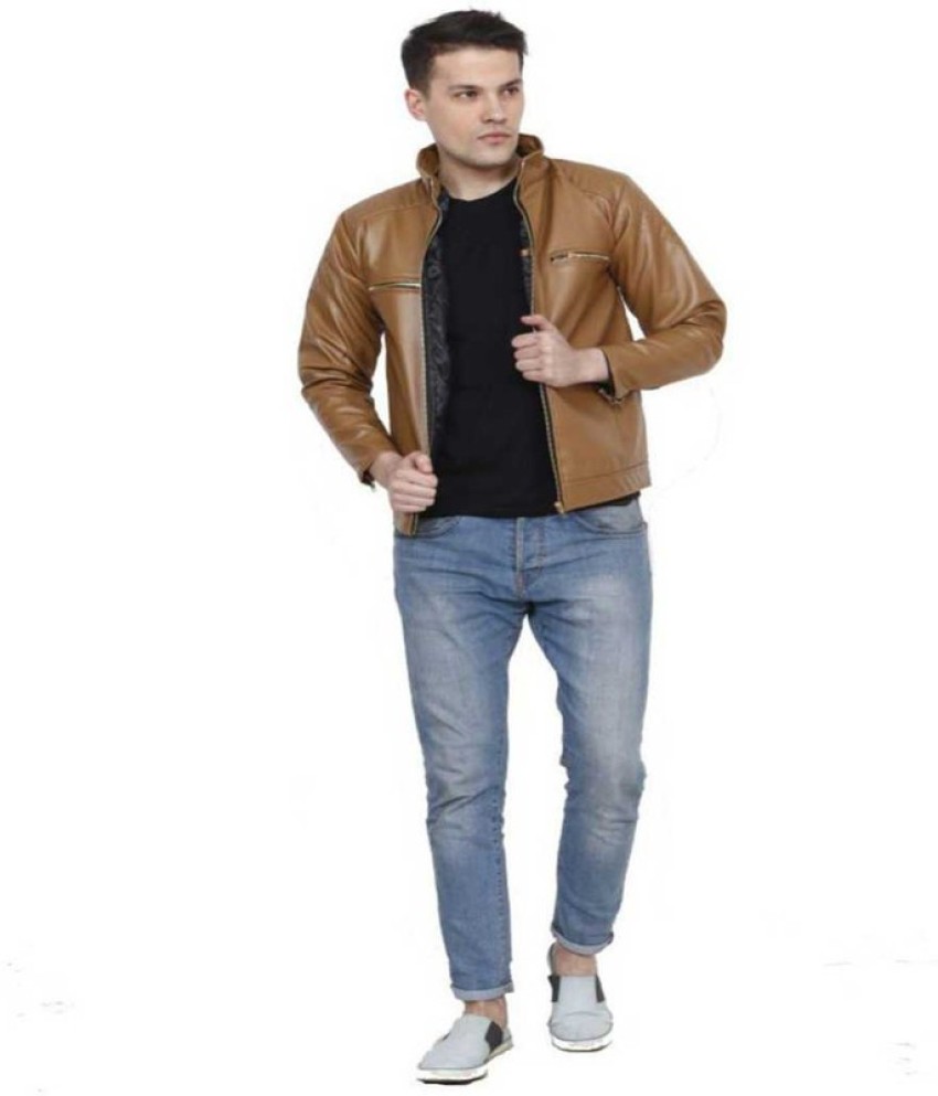 Leather coat outlet flipkart