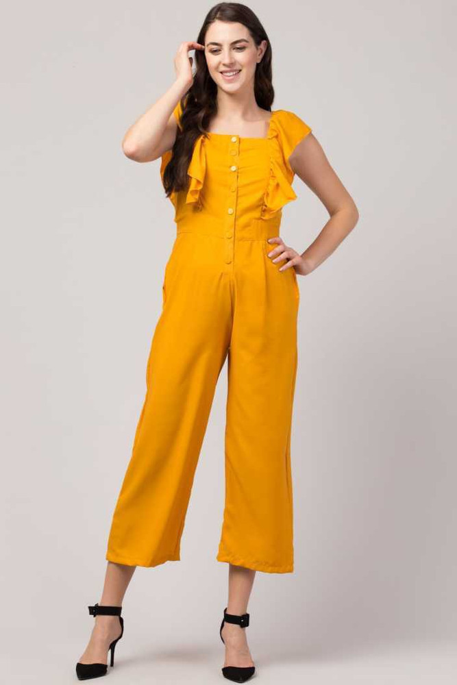 Aggregate 128+ yellow jumpsuit mango best tnbvietnam.edu.vn