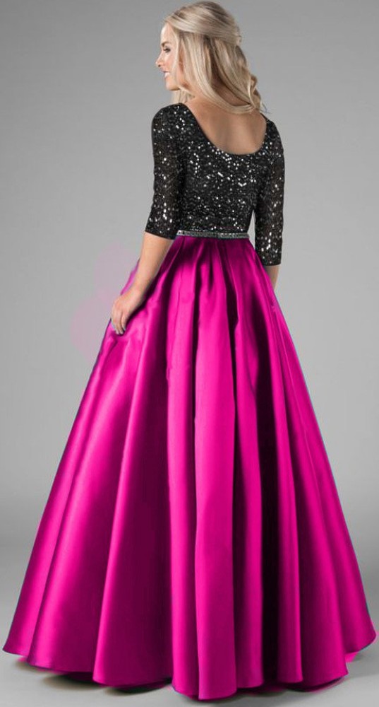 AAYARON Women Gown Pink Dress - Buy AAYARON Women Gown Pink Dress Online at  Best Prices in India | Flipkart.com