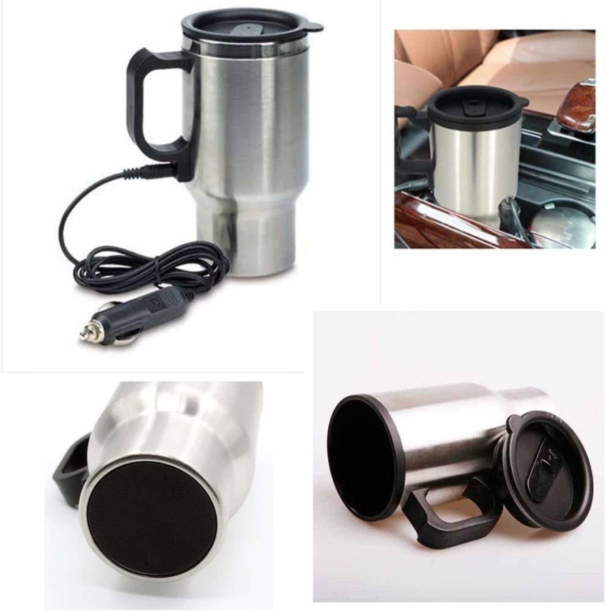 WONDERWORLD ® 12V Car Heating Cup Auto Adapter Heated Travel Mug Stainless  Steel Thermos with Airtight Lid Electric Kettle Price in India - Buy  WONDERWORLD ® 12V Car Heating Cup Auto Adapter