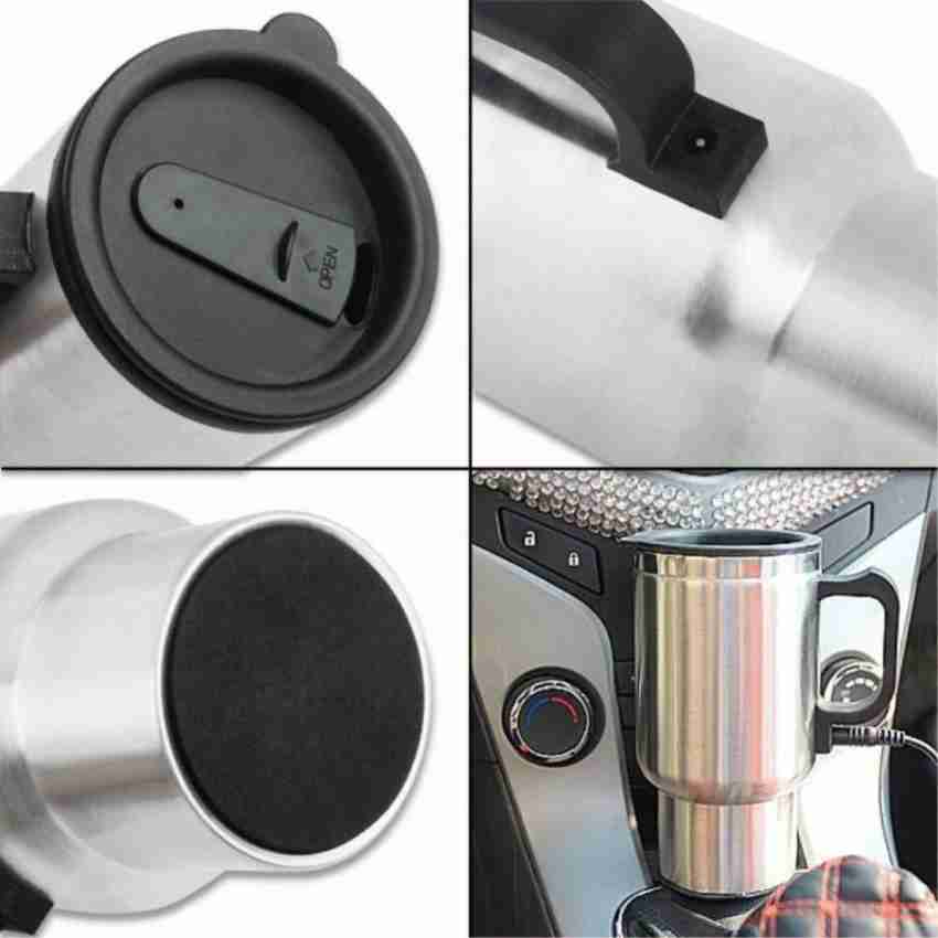 WONDERWORLD ® 12V Car Heating Cup Auto Adapter Heated Travel Mug Stainless  Steel Thermos with Airtight Lid Electric Kettle Price in India - Buy  WONDERWORLD ® 12V Car Heating Cup Auto Adapter