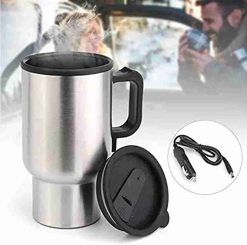 WONDERWORLD ® 12V Car Heating Cup Auto Adapter Heated Travel Mug Stainless  Steel Thermos with Airtight Lid Electric Kettle Price in India - Buy  WONDERWORLD ® 12V Car Heating Cup Auto Adapter