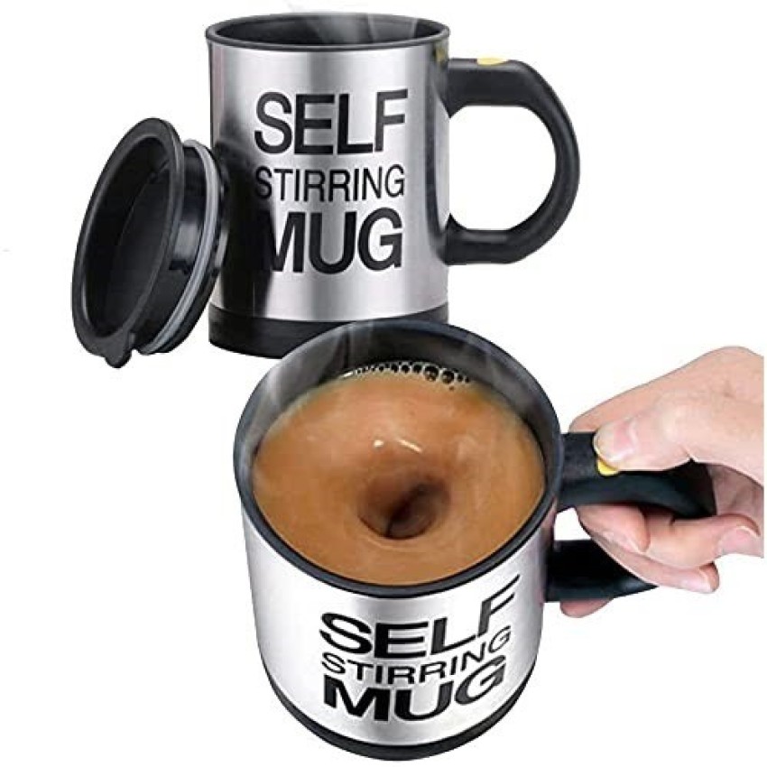 SWISS WONDER ® Self Stirring Coffee Stainless Steel Coffee Mug