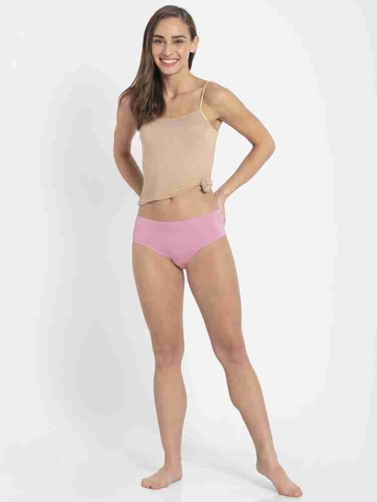 Buy Jockey 1802 Womens High Coverage Micro Modal Elastane Mid Waist  Hipster- Pink online