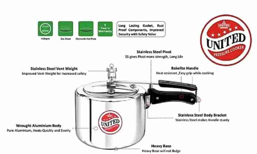 United 3L united 3 L Pressure Cooker Price in India Buy United