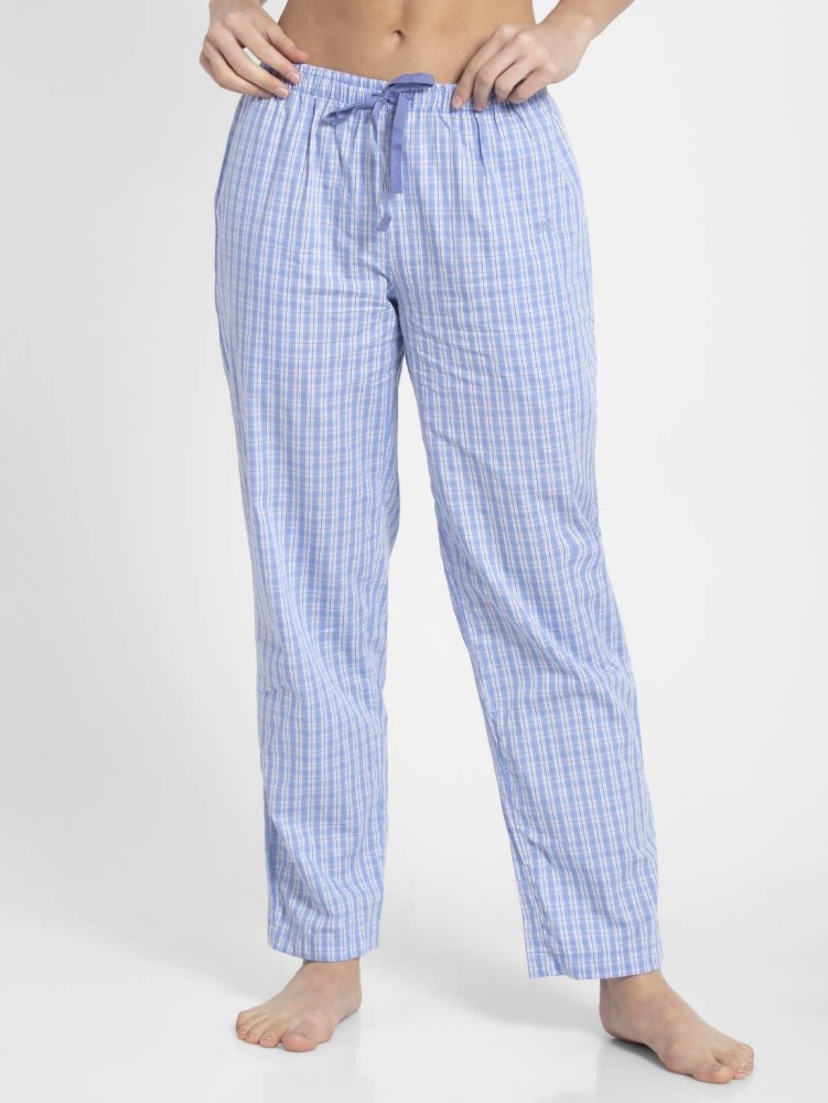 Jockey Women's Cotton Woven Fabric Relaxed Fit Checkered Pajama – Online  Shopping site in India