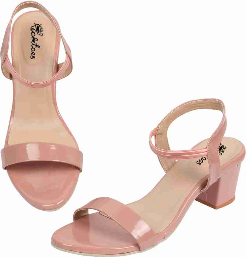 Light pink best sale sandals heels