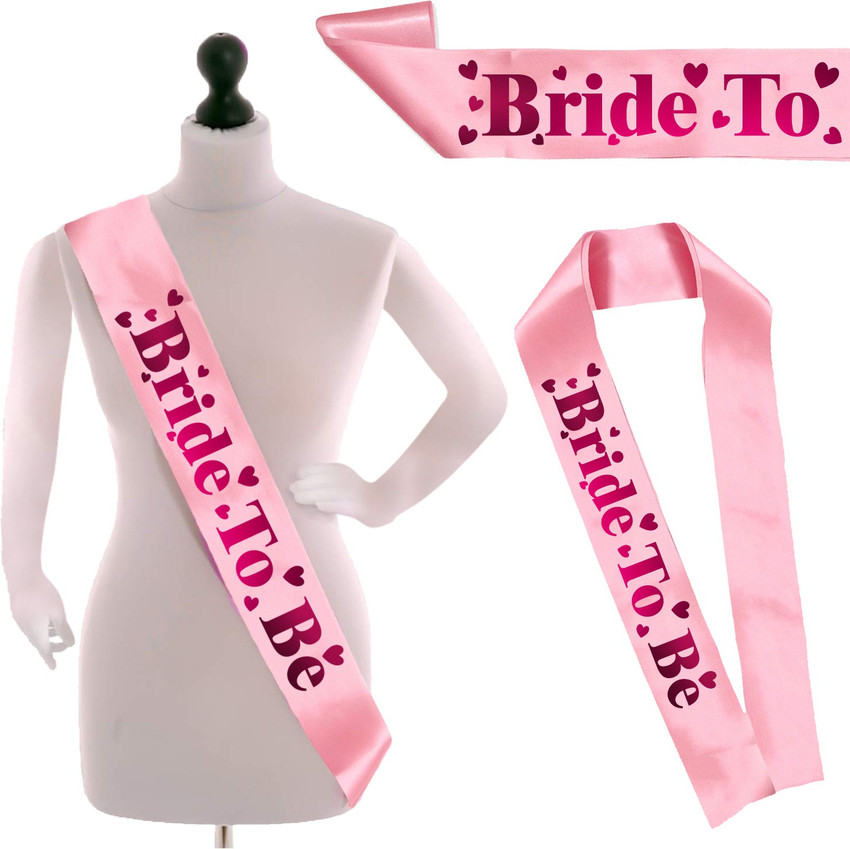 Pink bridal sash cheap