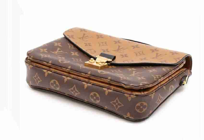 LV Brown Sling Bag POCHETTE MÉTIS Checkered Brown - Price in India