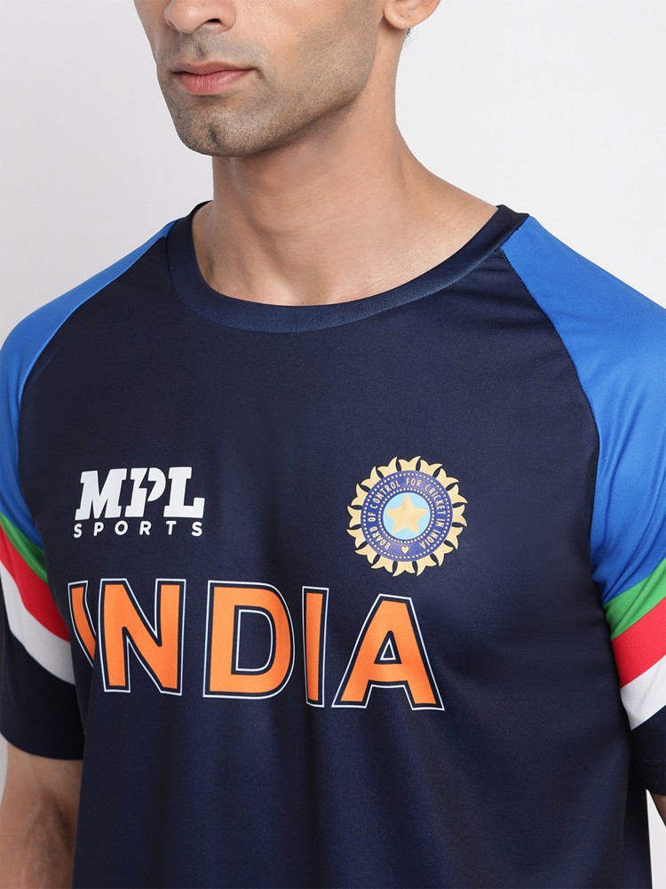 Mpl Sports India Cricket Jersey For Men (Navy, M)