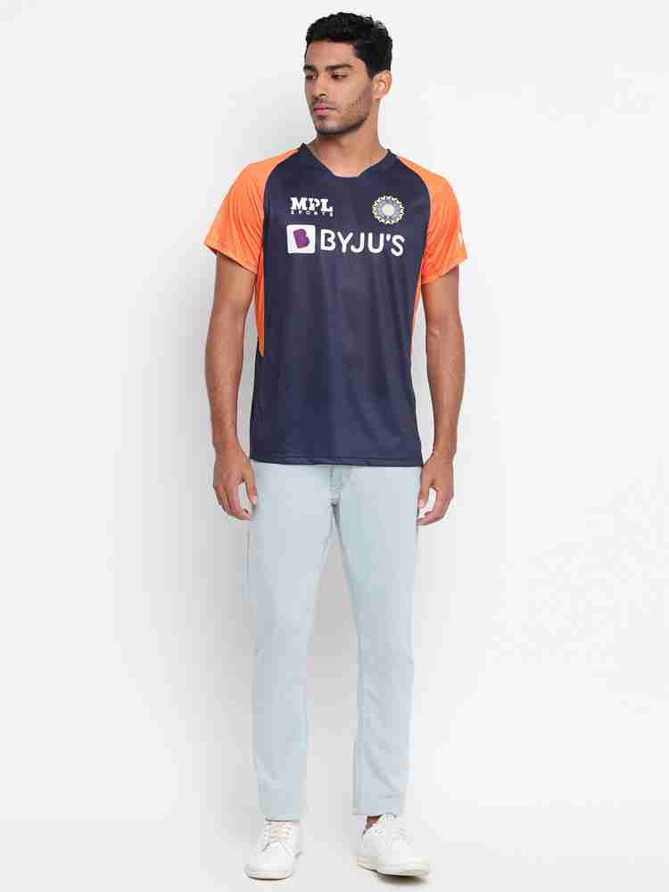 Mpl Sports India Cricket Jersey For Men (Navy, M)